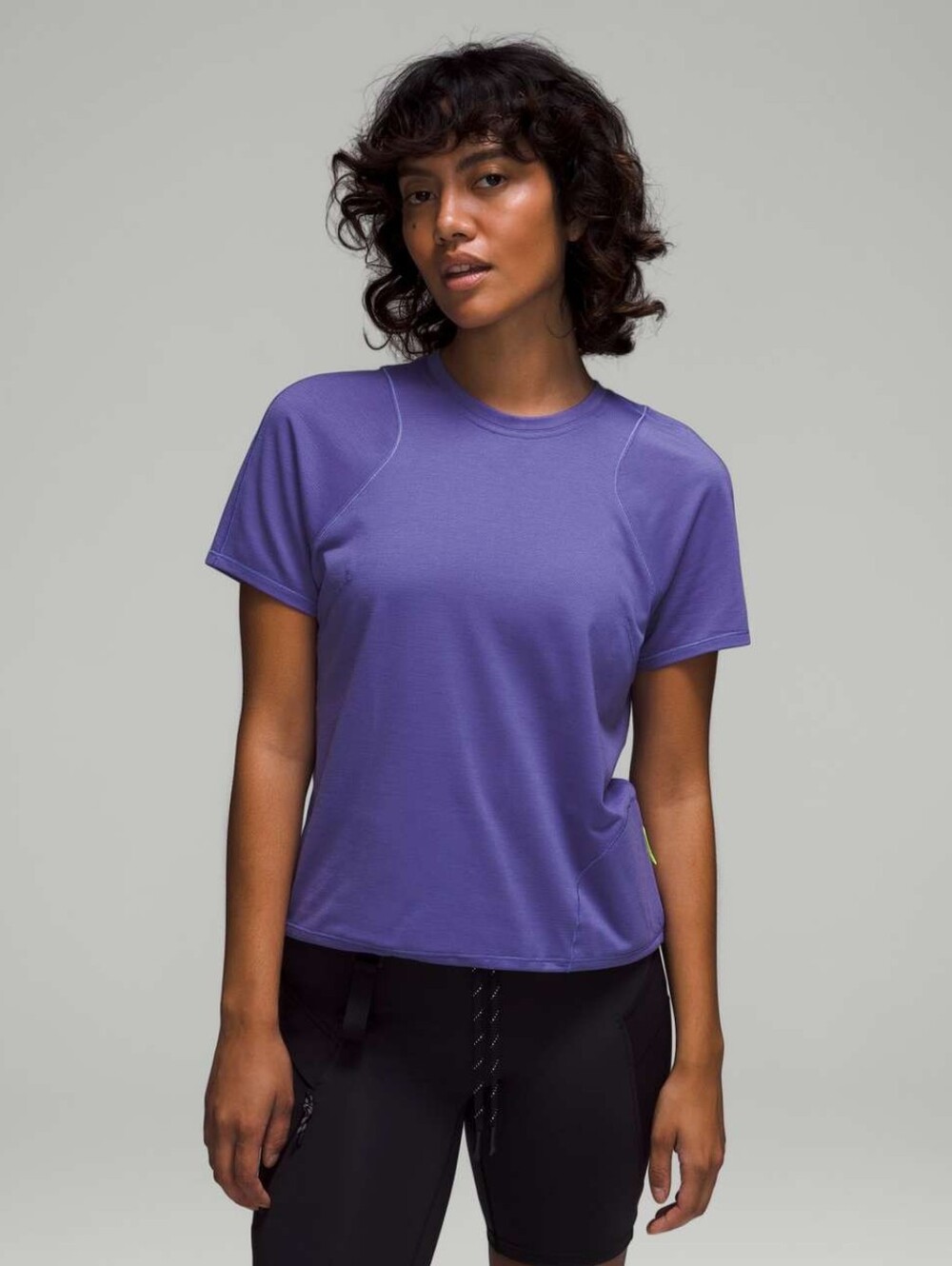 Lululemon Lightweight Cinched Hem Hiking T-Shirt In Charged Indigo